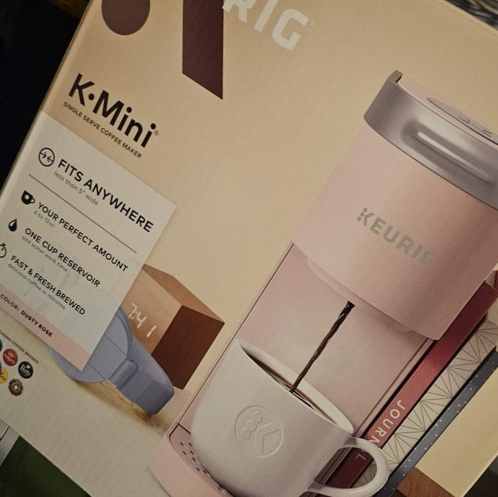Pink K Mini Keurig Coffee Pod Maker